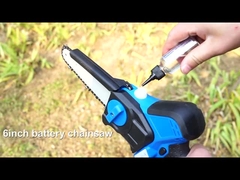 Motosega elettrica a 6 pollici del ramo di albero della motosega ricaricabile di falegnameria di 2 batterie