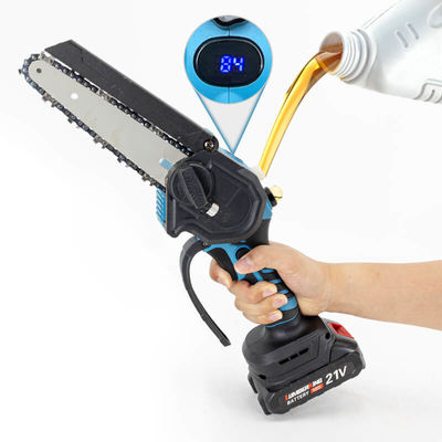 6 Inch Portable Mini Chainsaw Cordless Electric Chainsaw Handheld Small Saw With Auto Oiler