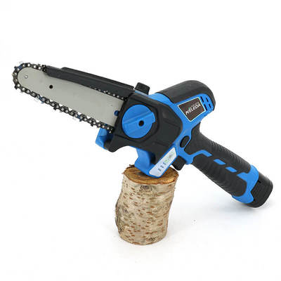 Handheld Electric Chainsaw 6 Inch Cordless Brushless for Garden Tree Cutting and Pruning