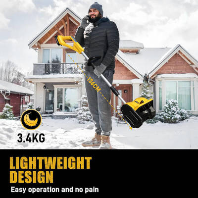 Cordless Electric Snow Shovel Battery Powered Lightweight Snow Blower for Driveways and Sidewalks