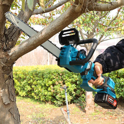 12 Inch 550W 21V Electric Pole Chainsaw Cordless Telescopic Chainsaw for Tree Trimming