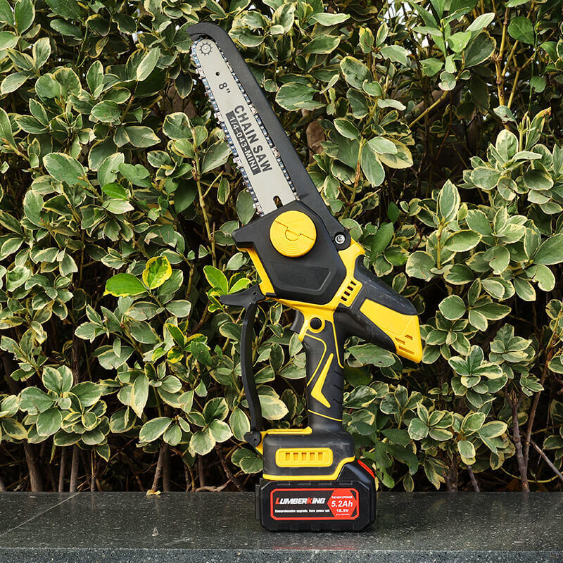 Amazon 6-Inch One-Handed Brushless Lithium Electric Chainsaw Small Woodworking Rechargeable Chain Saw